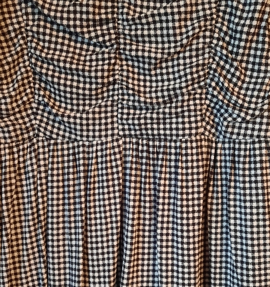 Black and White Gingham Dress - Picture 4 of 7